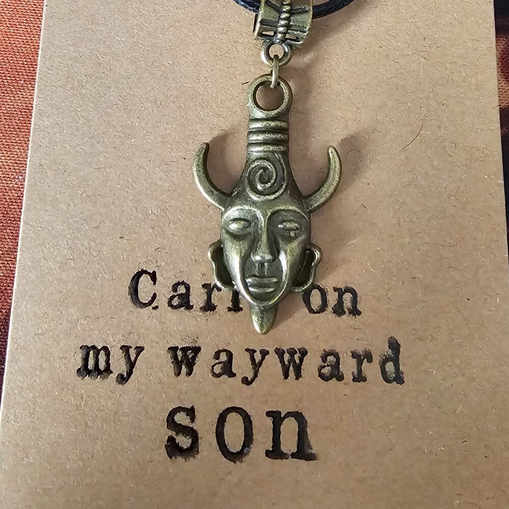 Supernatural Samulet Necklace – Dean Winchester Replica – Aged Bronze Charm